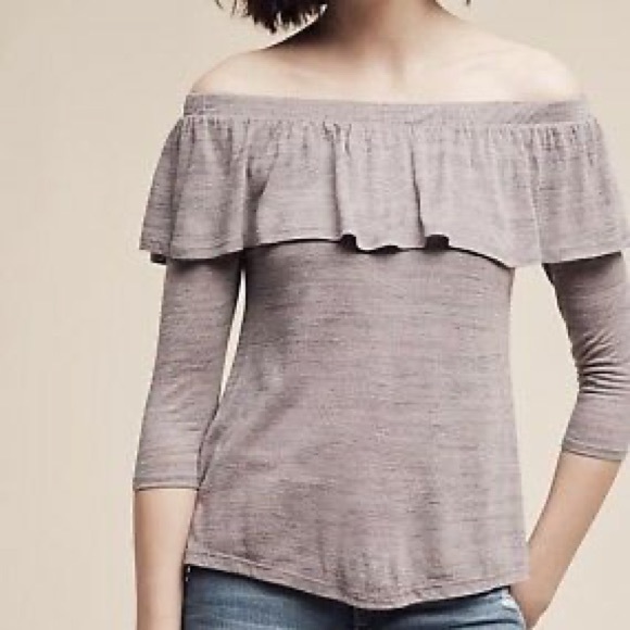 Anthropologie Dolan Off Shoulder Top - Picture 2 of 5